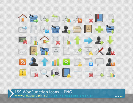 159 آیکون مینی - WooFunction icons | رضاگرافیک